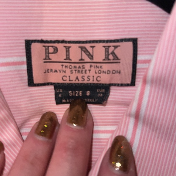 EUC Thomas Pink Button Down Shirt - Picture 2 of 2